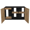 Szafka pod Akwarium Proste Elitte 150x50x90 Czarny-Dąb Artisan