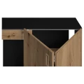 Szafka pod Akwarium Proste Elitte 150x50x90 Czarny-Dąb Artisan