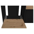 Szafka pod Akwarium Proste Elitte 150x50x90 Czarny-Dąb Artisan