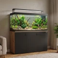 Szafka pod Akwarium Proste Elitte 150x50x90 Dąb Artisan-Czarny