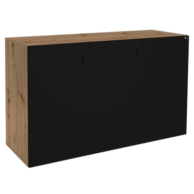 Szafka pod Akwarium Proste Elitte 150x50x90 Dąb Artisan-Czarny