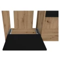 Szafka pod Akwarium Proste Elitte 150x50x90 Dąb Artisan-Czarny