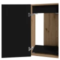 Szafka pod Akwarium Proste Elitte 150x50x90 Dąb Artisan-Czarny