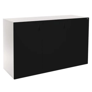 Szafka pod Akwarium Proste Elitte 150x50x90 Biały-Czarny