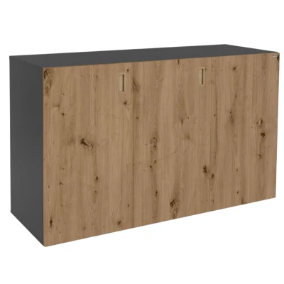 Szafka pod Akwarium Proste Elitte 150x50x90 Grafit-Dąb Artisan