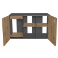 Szafka pod Akwarium Proste Elitte 150x50x90 Grafit-Dąb Artisan