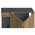 Szafka pod Akwarium Proste Elitte 150x50x90 Grafit-Dąb Artisan