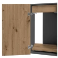 Szafka pod Akwarium Proste Elitte 150x50x90 Grafit-Dąb Artisan