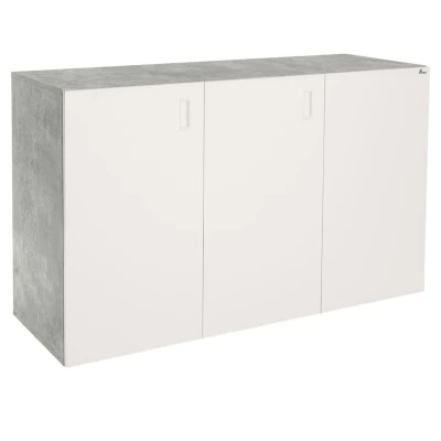 Szafka pod Akwarium Proste Elitte 150x50x90 Beton-Biały
