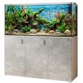 Szafka pod Akwarium Proste Elitte 150x50x90 Biały-Beton