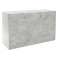 Szafka pod Akwarium Proste Elitte 150x50x90 Biały-Beton