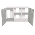Szafka pod Akwarium Proste Elitte 150x50x90 Biały-Beton
