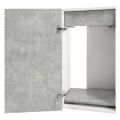 Szafka pod Akwarium Proste Elitte 150x50x90 Biały-Beton