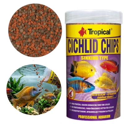 TROPICAL CICHLID CHIPS 250ML/130G 60924