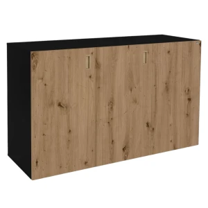 Szafka pod Akwarium Proste Elitte 150x60x90 Czarny-Dąb Artisan