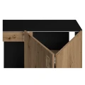 Szafka pod Akwarium Proste Elitte 150x60x90 Czarny-Dąb Artisan
