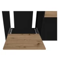 Szafka pod Akwarium Proste Elitte 150x60x90 Czarny-Dąb Artisan