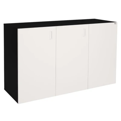 Szafka pod Akwarium Proste Elitte 150x60x90 Czarny-Biały