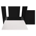 Szafka pod Akwarium Proste Elitte 150x60x90 Czarny-Biały