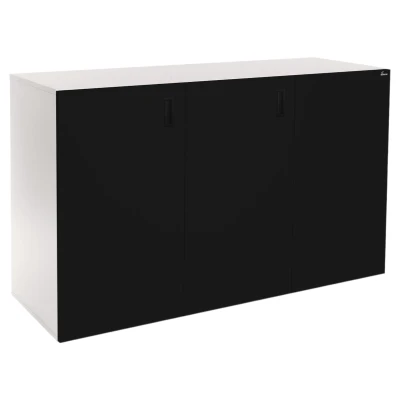 Szafka pod Akwarium Proste Elitte 150x60x90 Biały-Czarny