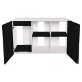 Szafka pod Akwarium Proste Elitte 150x60x90 Biały-Czarny