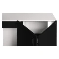 Szafka pod Akwarium Proste Elitte 150x60x90 Biały-Czarny