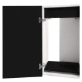 Szafka pod Akwarium Proste Elitte 150x60x90 Biały-Czarny