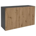Szafka pod Akwarium Proste Elitte 150x60x90 Grafit-Dąb Artisan