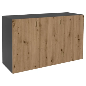 Szafka pod Akwarium Proste Elitte 150x60x90 Grafit-Dąb Artisan
