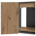 Szafka pod Akwarium Proste Elitte 150x60x90 Grafit-Dąb Artisan