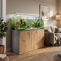Szafka pod Akwarium Proste Elitte 150x60x90 Grafit-Dąb Artisan