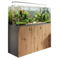 Szafka pod Akwarium Proste Elitte 150x60x90 Grafit-Dąb Artisan