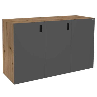 Szafka pod Akwarium Proste Elitte 150x60x90 Dąb Artisan-Grafit