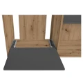 Szafka pod Akwarium Proste Elitte 150x60x90 Dąb Artisan-Grafit