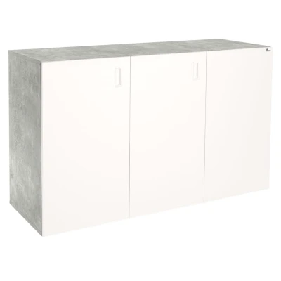 Szafka pod Akwarium Proste Elitte 150x60x90 Beton-Biały