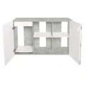 Szafka pod Akwarium Proste Elitte 150x60x90 Beton-Biały