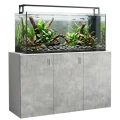 Szafka pod Akwarium Proste Elitte 150x60x90 Biały-Beton