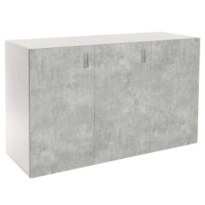 Szafka pod Akwarium Proste Elitte 150x60x90 Biały-Beton