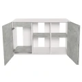 Szafka pod Akwarium Proste Elitte 150x60x90 Biały-Beton