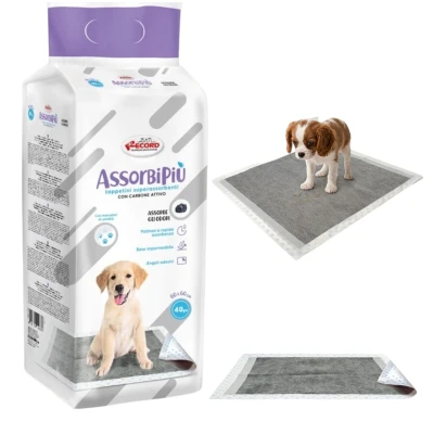Podkłady Higieniczne Record Assorb 60x60 40szt Węgiel Aktywny Mocne