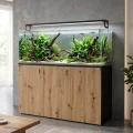Szafka pod Akwarium Proste Elitte 160x60x90 Czarny-Dąb Artisan