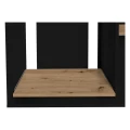 Szafka pod Akwarium Proste Elitte 160x60x90 Czarny-Dąb Artisan