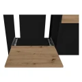Szafka pod Akwarium Proste Elitte 160x60x90 Czarny-Dąb Artisan