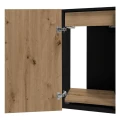 Szafka pod Akwarium Proste Elitte 160x60x90 Czarny-Dąb Artisan