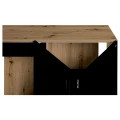 Szafka pod Akwarium Proste Elitte 160x60x90 Dąb Artisan-Czarny