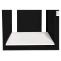 Szafka pod Akwarium Proste Elitte 160x60x90 Czarny-Biały