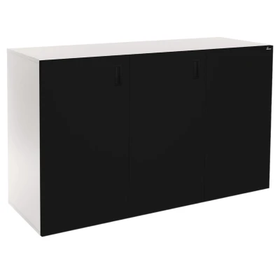 Szafka pod Akwarium Proste Elitte 160x60x90 Biały-Czarny