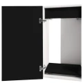 Szafka pod Akwarium Proste Elitte 160x60x90 Biały-Czarny