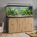 Szafka pod Akwarium Proste Elitte 160x60x90 Grafit-Dąb Artisan