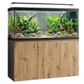 Szafka pod Akwarium Proste Elitte 160x60x90 Grafit-Dąb Artisan